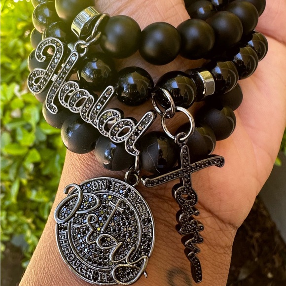 Beaded Bracelet stack - Picture 1 of 3